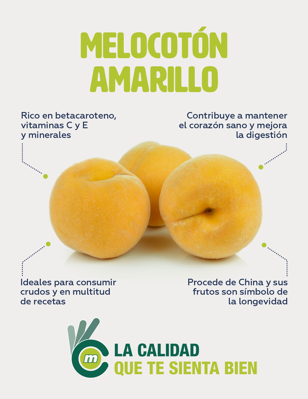 calidad melocoton amarillo